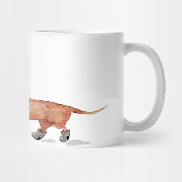 Funny Dachshound Lover Gift by Anna Hlimankova